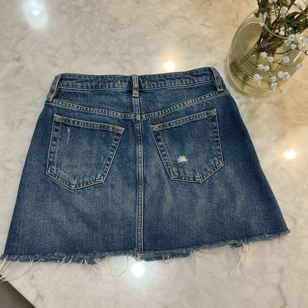 We the Free Distressed Denim Mini Skirt - Picture 7 of 8